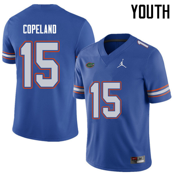 Jordan Brand Youth #15 Jacob Copeland Florida Gators College Football Jerseys Sale-Royal - Click Image to Close